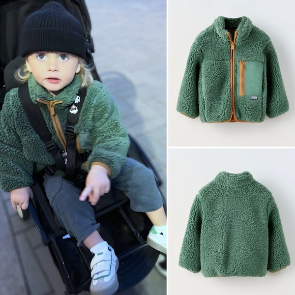 ZARA BOYS FLEECE JACKET - Picture 3 of 5